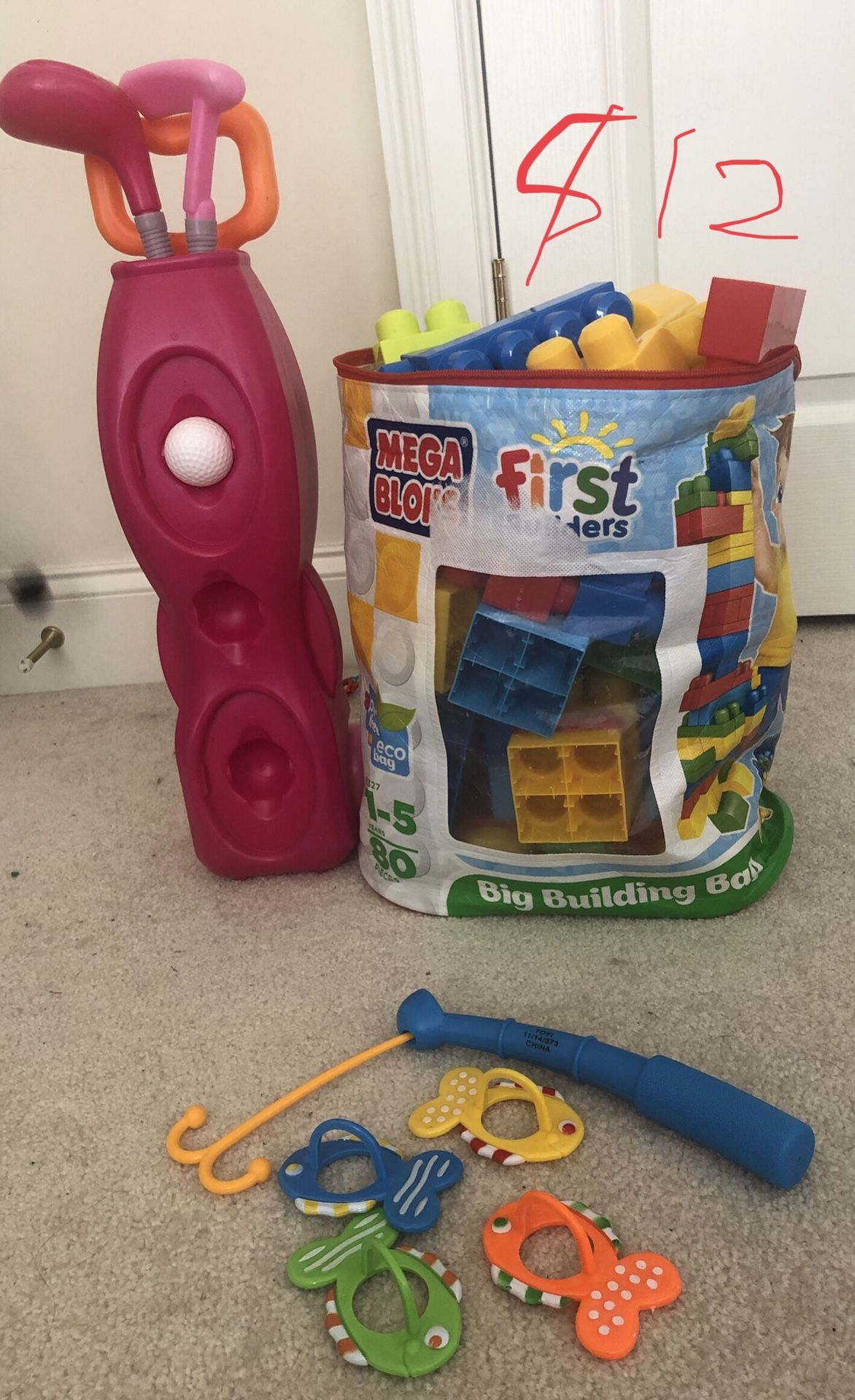 Building blocks, Fishing game, Kids golf play set