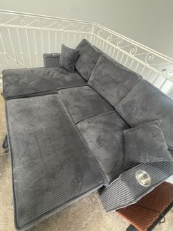 L Shape Love Seat Sofa With Storage 