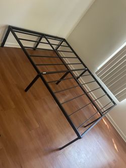 Black Metal Queen Bed Frame