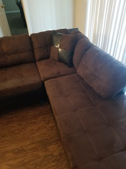 New Chocolate or Pecan Tan Sectional Set $599