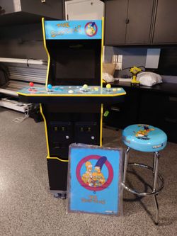 SIMPSONS Arcade1Up Arcade Cabinet with Riser MINT