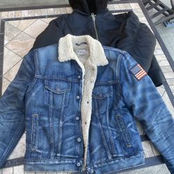 Ralph lauren fleece discount lined denim jacket