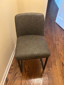 Faux leather chair