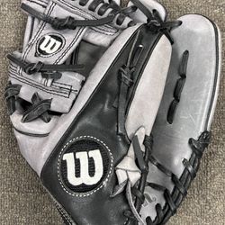 A12RB15 1786 Wilson 6-4-3 Infield 11.5"  Baseball Glove Pedroia Fit Gray