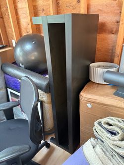 Black wood tv stand
