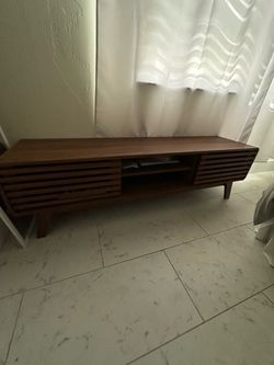 Brown TV stand
