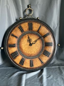 Vintage-Style Round Wall Clock