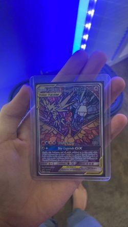 Pokémon Moltres Zapdos Articuno GX Tag Team SM210 Black Star Promo