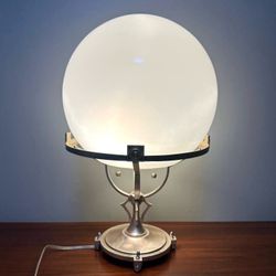 Large Crystal Ball Globe Table Lamp Accent Design Piece