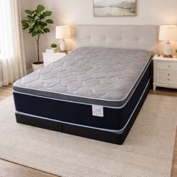 Brand New Full Size Mattress 14” Thick 🌟 Pillow Top – Factory Direct! Also available in Twin, Queen & King. Ask about our Same-Day Delivery 🚚