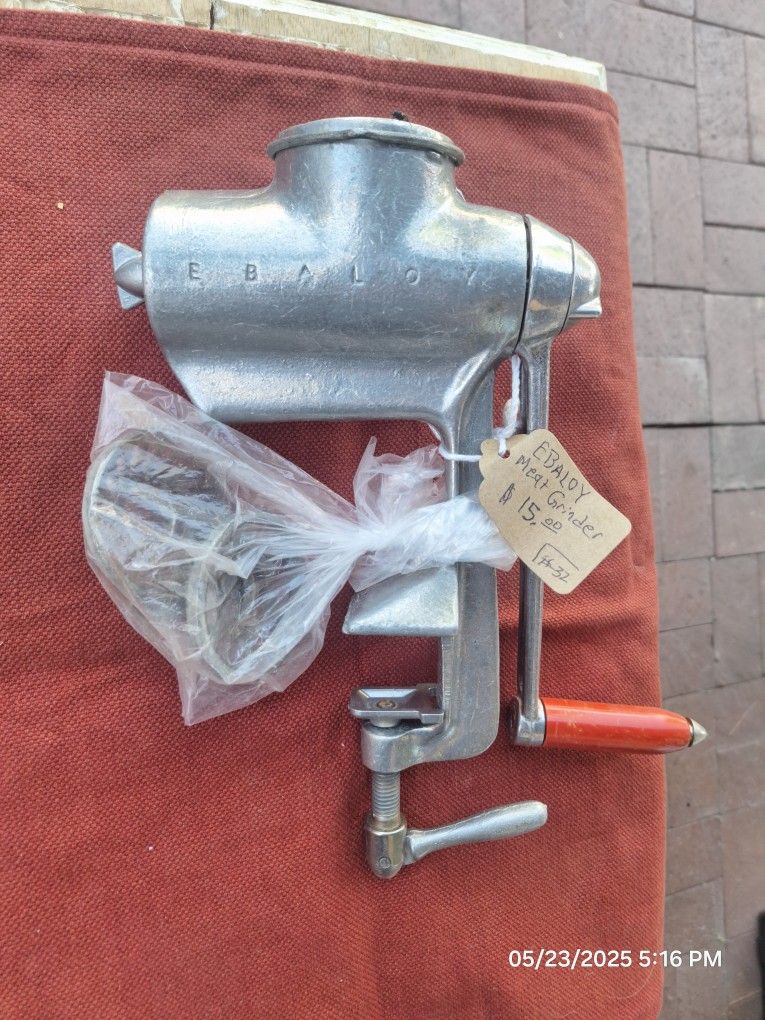 Antique Ebaloy Meat Grinder