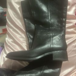 Franco Sarto Wide Calf Leather Boots