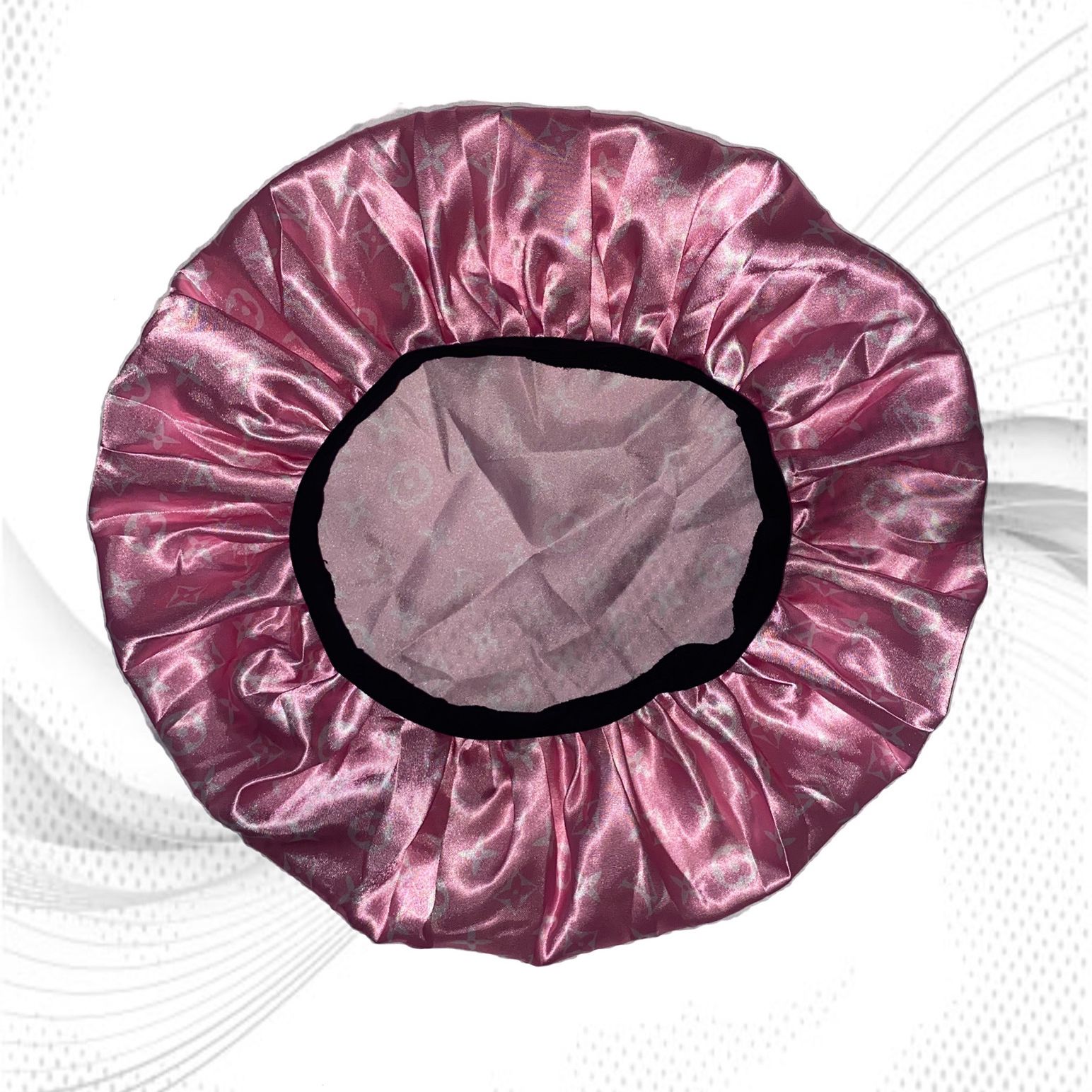 Pink Vault - Louis Vuitton inspired Bonnet 🤍 Silky Satin Sleeping