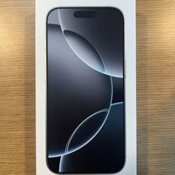 Brand New Unopened  Real Apple I Phone 16 Pro, White Titanium