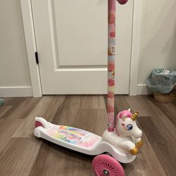 Unicorn Scooter with Light Up Wheels