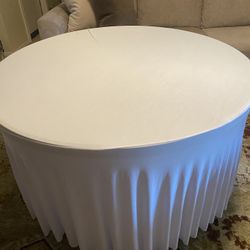Round Table Clothes  Table Skirt 