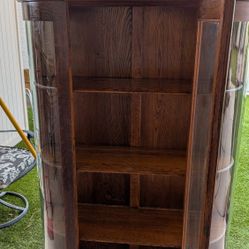 Oak Curio Cabinet 