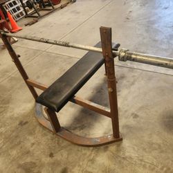 Bench Press And 7ft Olympic Size Bar 