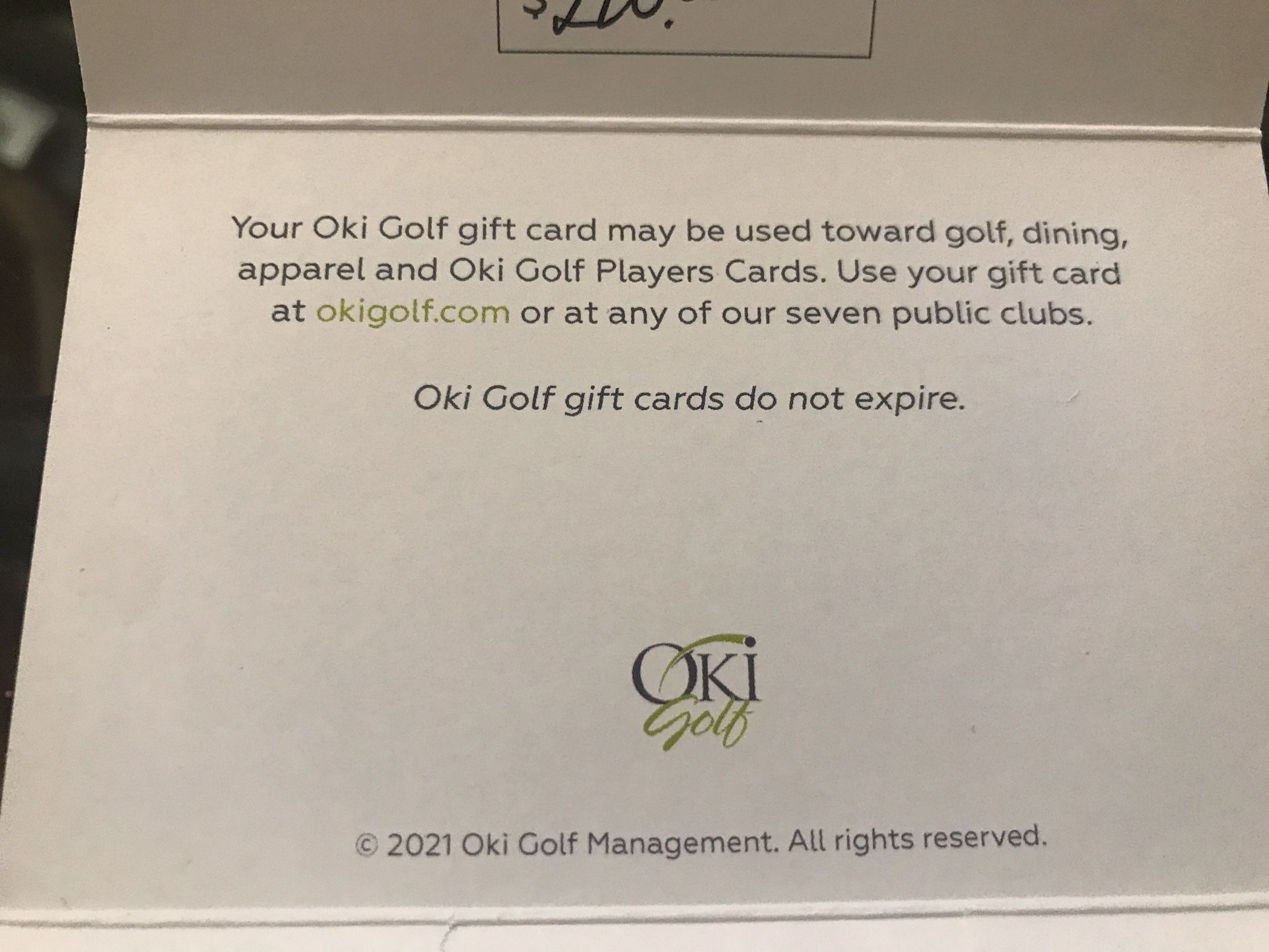 Golfing Dinner Golf Course gift cards sports Seattle for Sale in