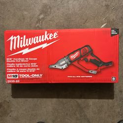 Milwaukee M18 18-Volt Lithium-Ion Cordless 18-Gauge Double Cut Metal Shear (Tool-Only) 