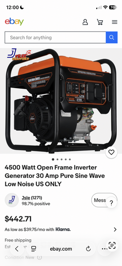 Inverter Generator Brand New