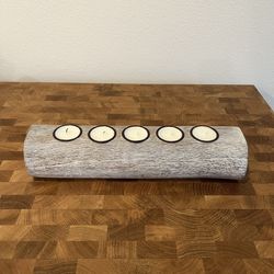 Wooden candle holder 