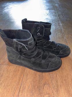 COUGAR Black Suede Snow Boots