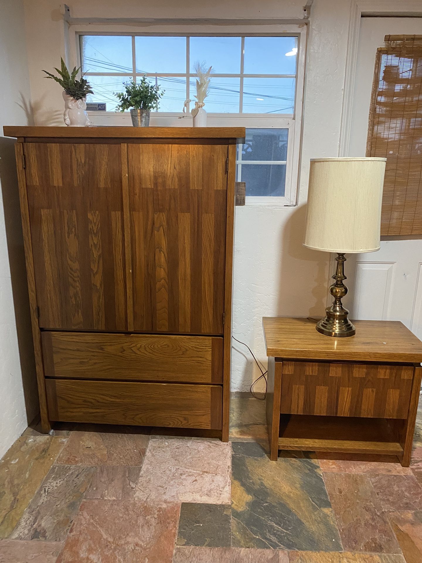 Armoire Dresser And Night Stand Real Wood