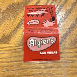 Vintage Match Book     The Algiers