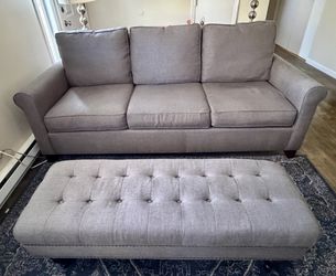 Pottery Barn Couch & Matching Ottoman