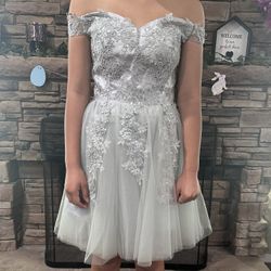 Silver Party Dress 