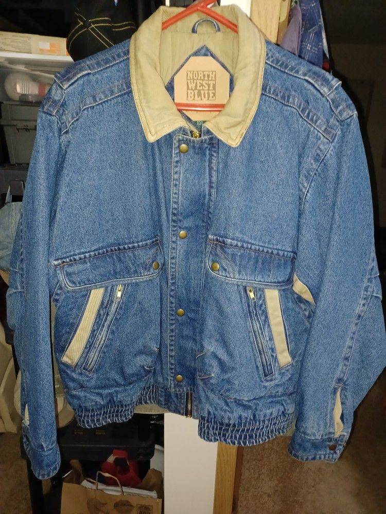 NORTH WEST BLUE,ZIP UP BUTTON CLOSER,LARGE/TALL