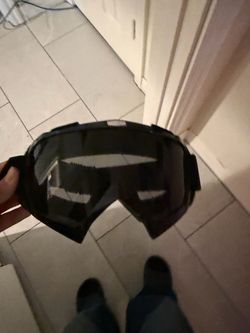 Dirt bike helmet goggles