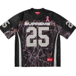 Supreme Breast Cancer Awareness Football Jersey Black
