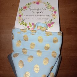 NEW! Easter Egg Design Kitchen Oven Mitts - 2 Pack