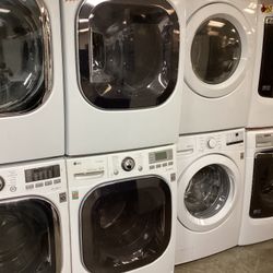 Lg Steam Washer And Dryer Gas Set 