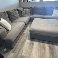 Light Gray Sofa Sectional From City Furniture