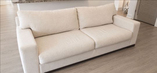 Woven Chenille Sofa 92"