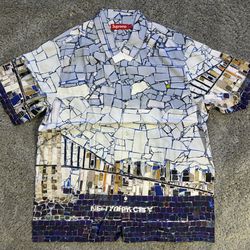 Supreme Mosaic Button Shirt 