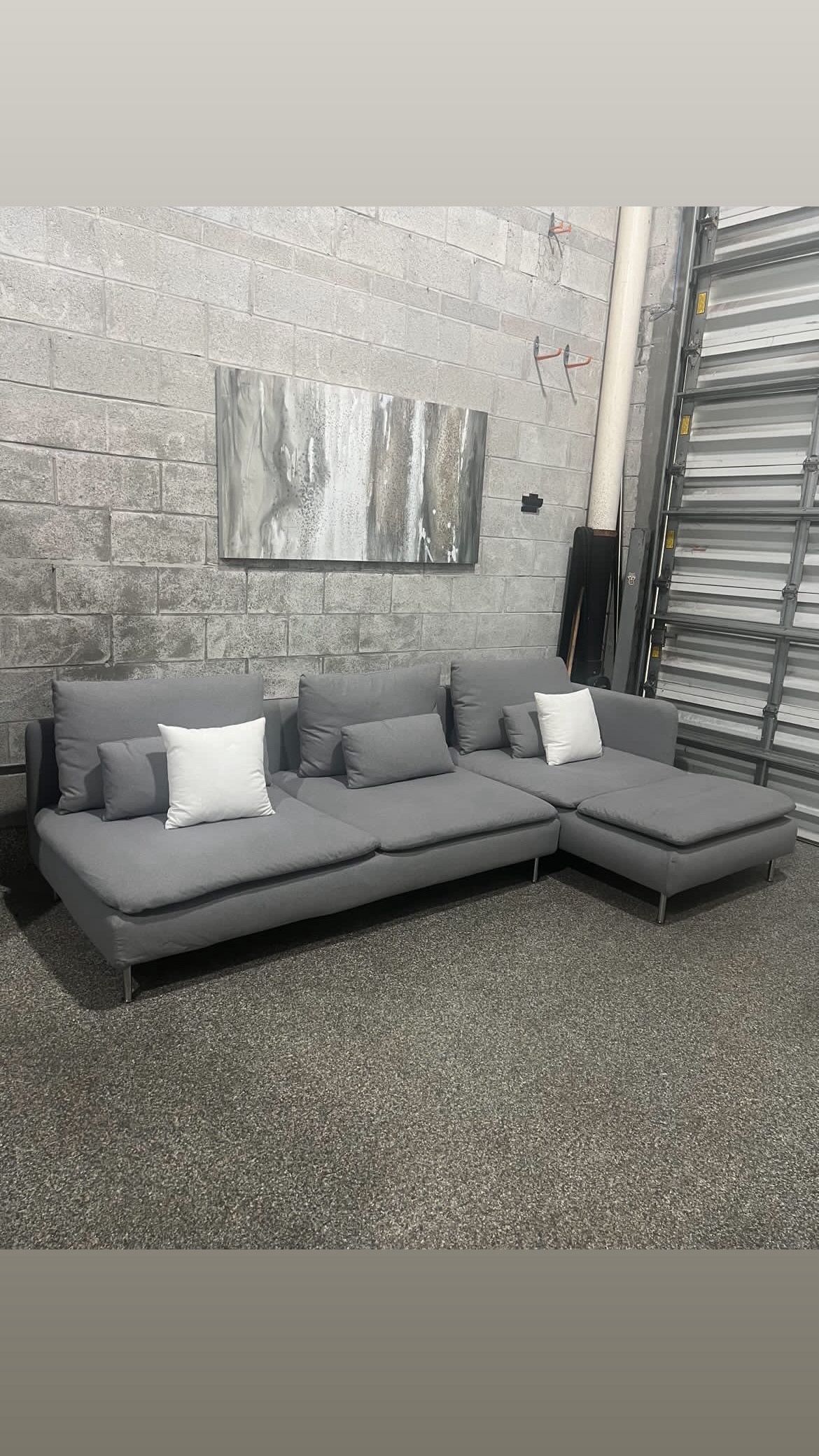 Gray Sectional And Sofa Deal
