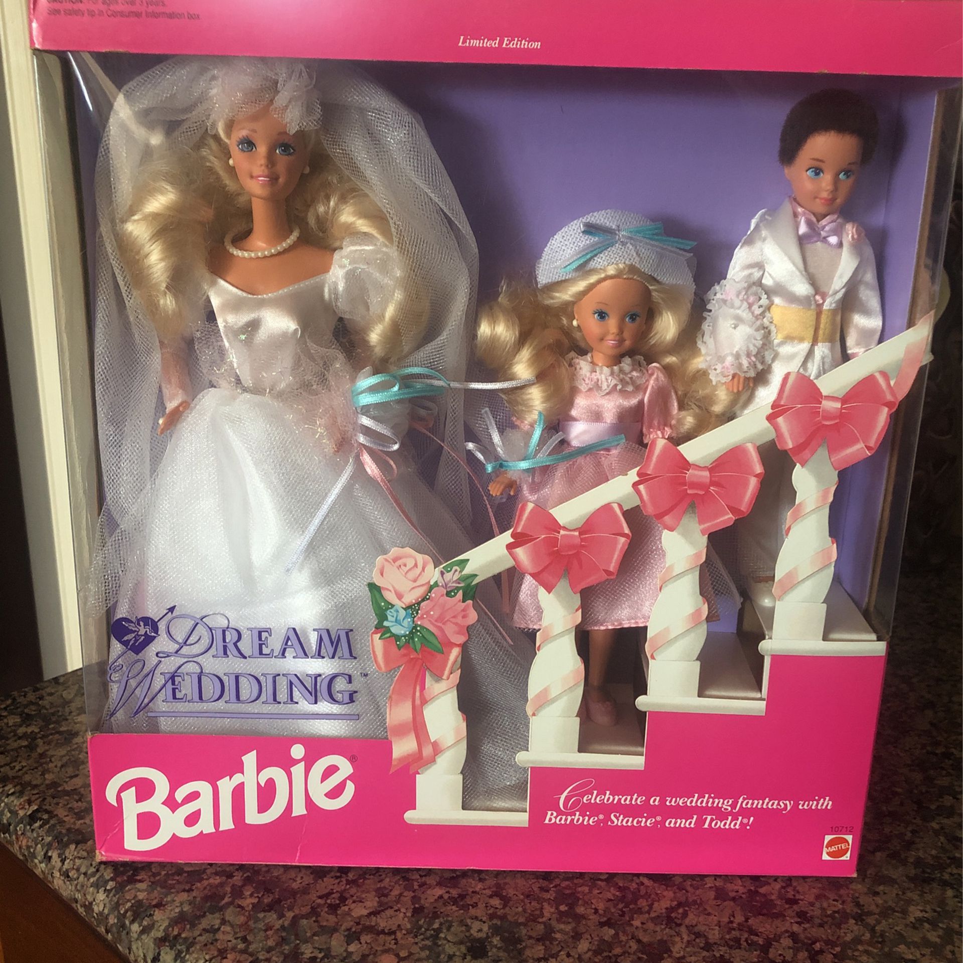 Vintage Mattel 1993 Barbie Dream Wedding Set