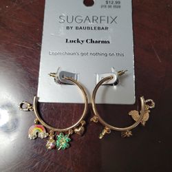 SUGARFIX by BaubleBar Lucky Charms hoop earrings