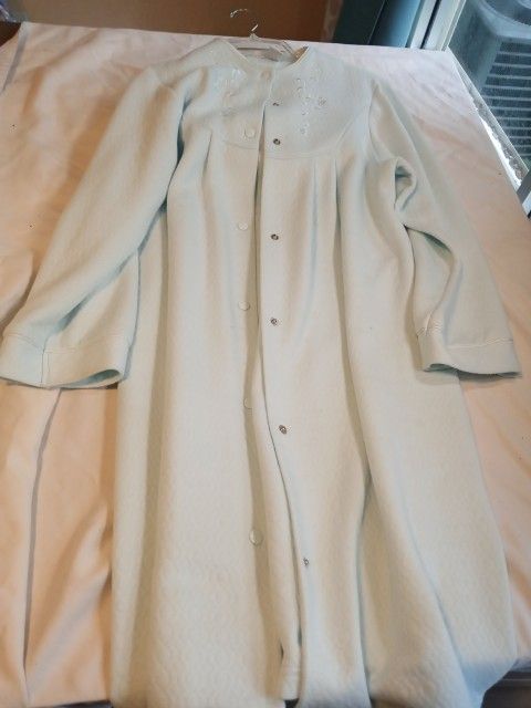 Miss Elaines Exclusive Of Decoration Robe Light Blue 75% Polyester 25% Cotton
