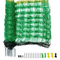 Electric Fence Net, 35.4"height x 164'length, Sheep/dog Netting Fence, Farms, Ranches