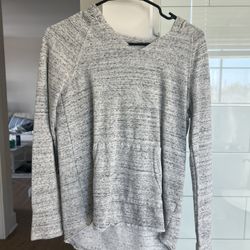 Grey long sleeve hoodie