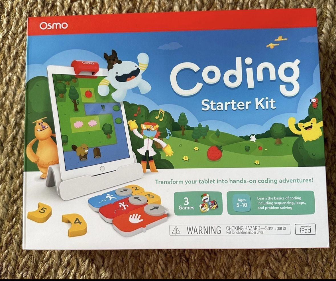 Coding Starter Kit for Kids Ages 5-10 by Osmo Designed for iPad Brand New in Box