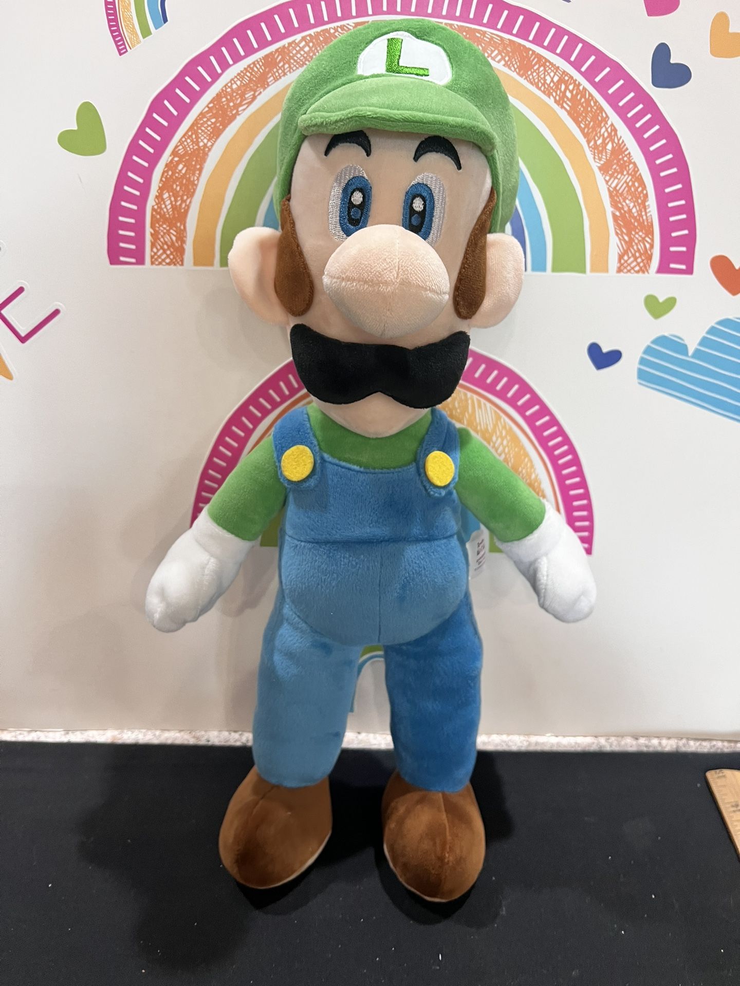 LUIGI PLUSH DOLL - CHARACTER FROM SUPER MARIO! LIKE NEW