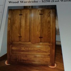 Solid oak Wardrobe