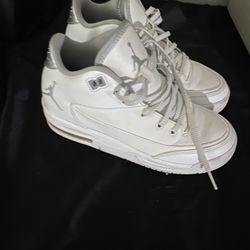 White Air Jordan’s Girl Sneakers 