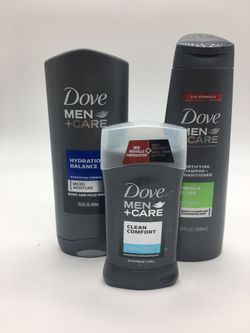 Bundle dove Men’s care deodorant, shampoo and body wash